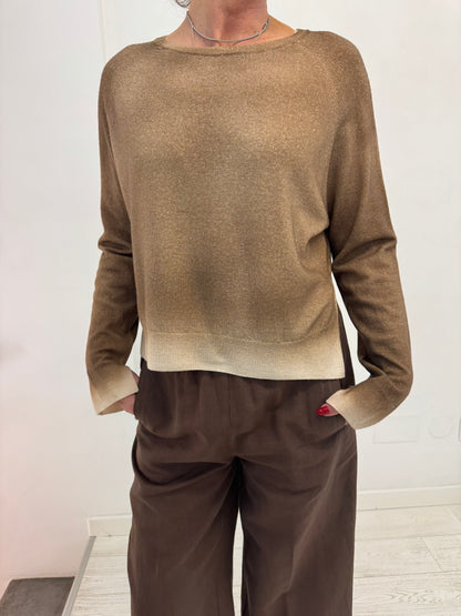 Maglia Girocollo Cropped Aerografata