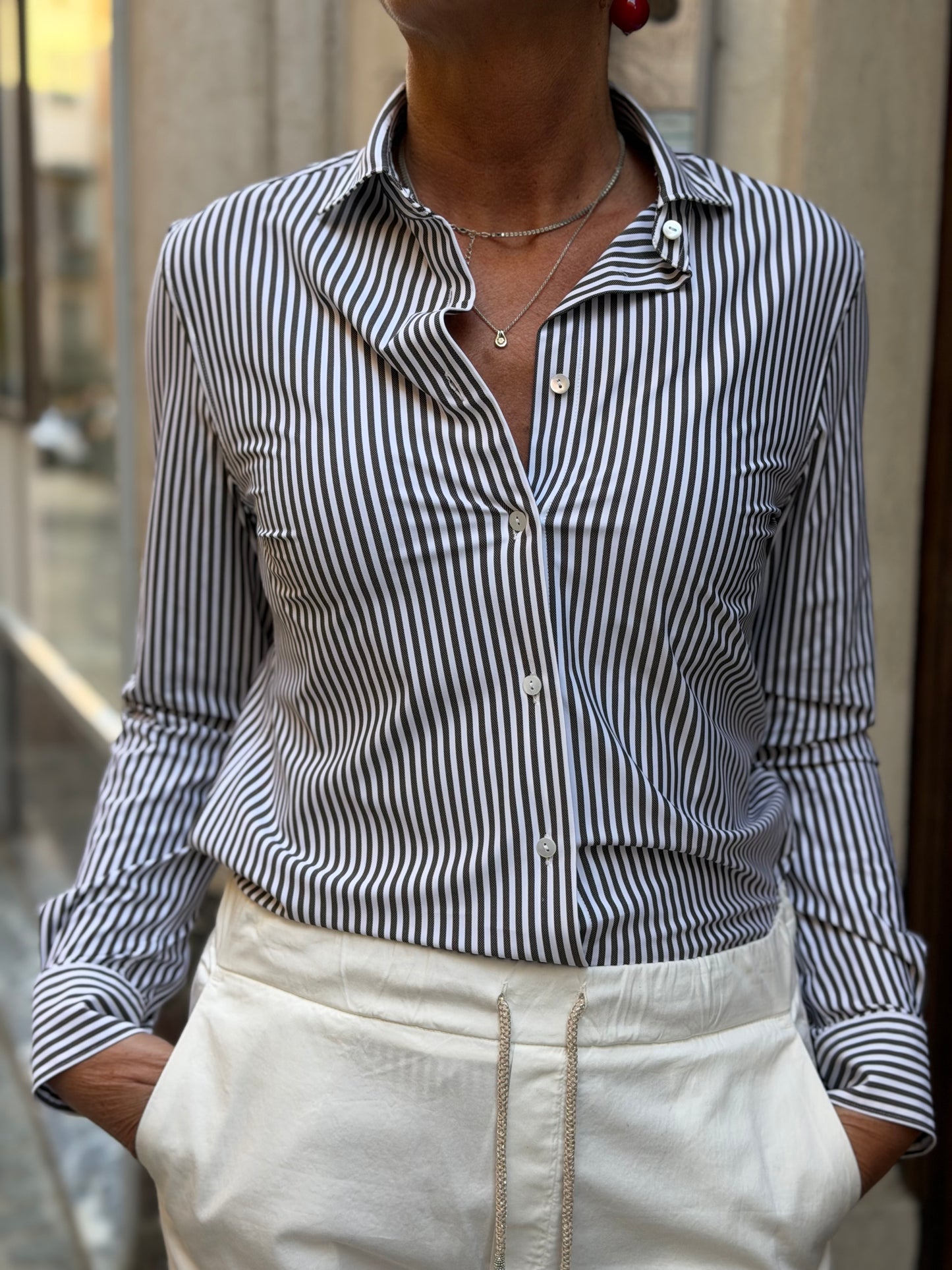 Camicia No Stiro Righe