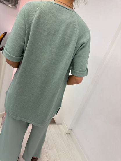 Cardigan Manica Corta