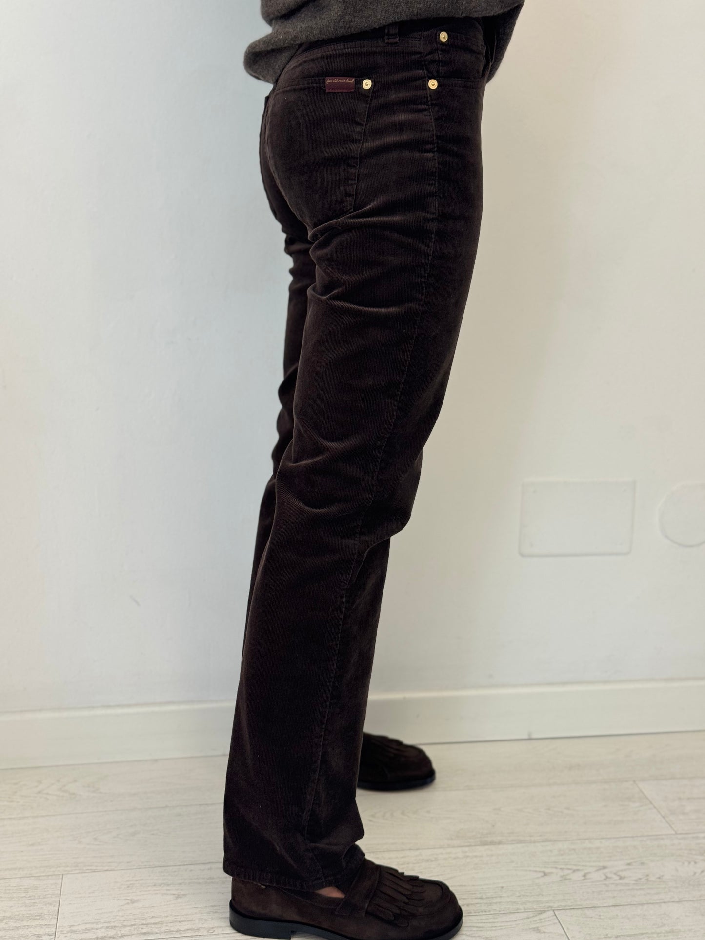 Denim Calie Straight Corduroy Coffee