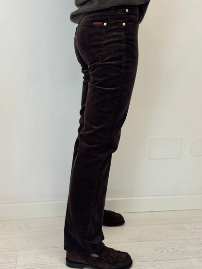 Denim Calie Straight Corduroy Coffee
