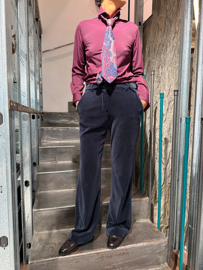 Pantalone Regular Velluto Liscio