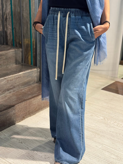 Denim Pull On Wind Leg