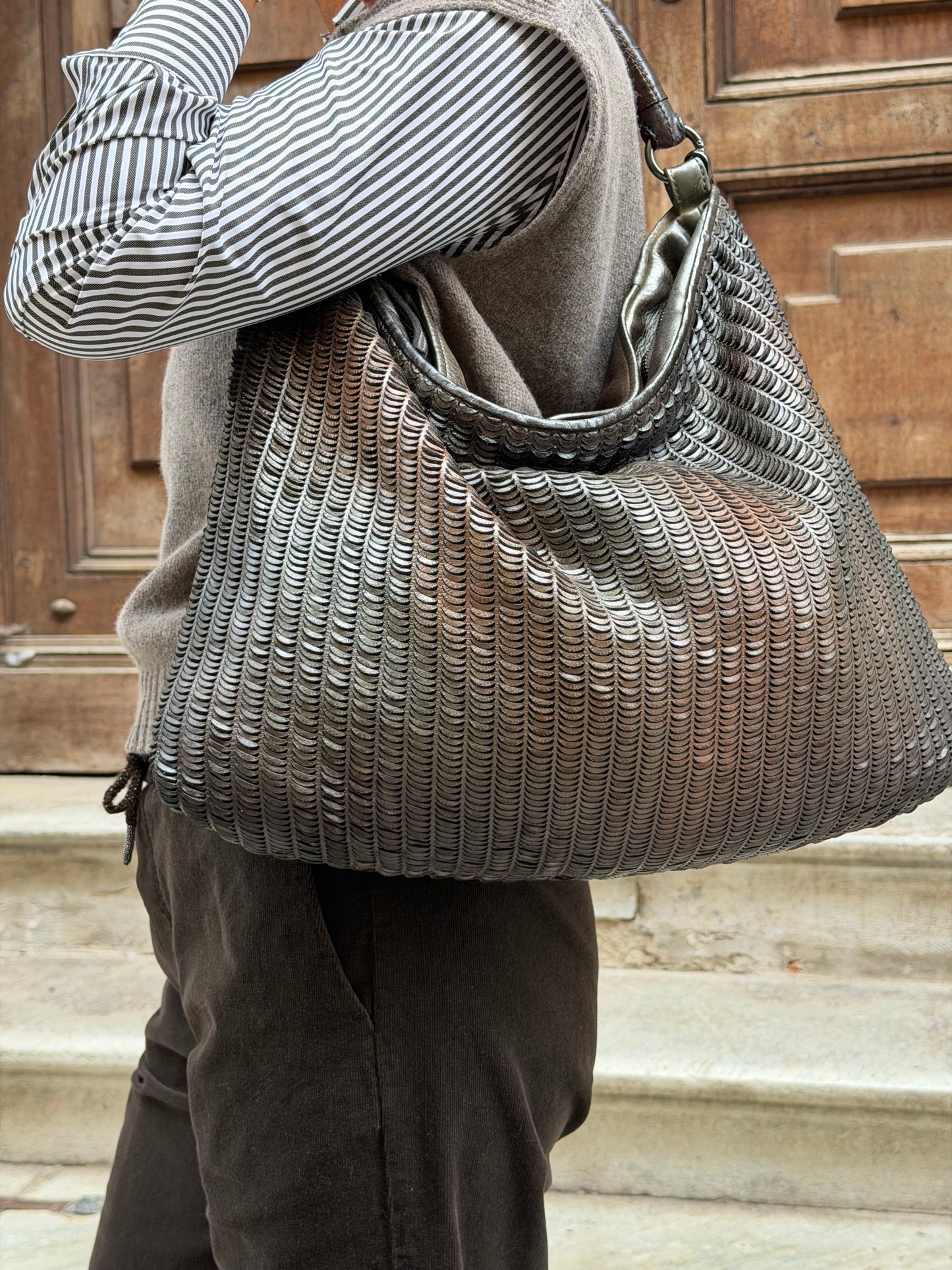 Borsa Shopper Atena Texture a Lune