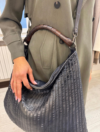 Borsa Shopper  Atena Pelle Intrecciata