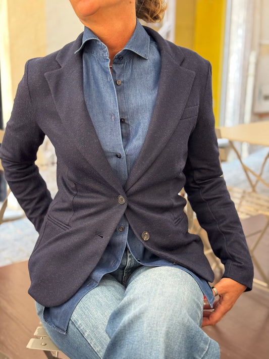 Blazer Monopetto  Flanella Stretch