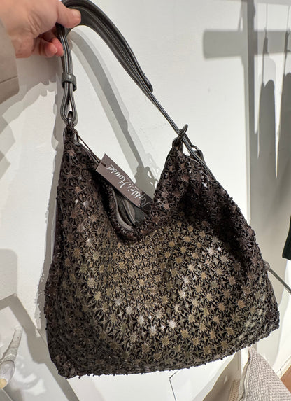 Borsa a Mano Con Tracolla Lavorazione Traforata a Laser