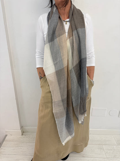Stola  Ceck Cashmere Seta