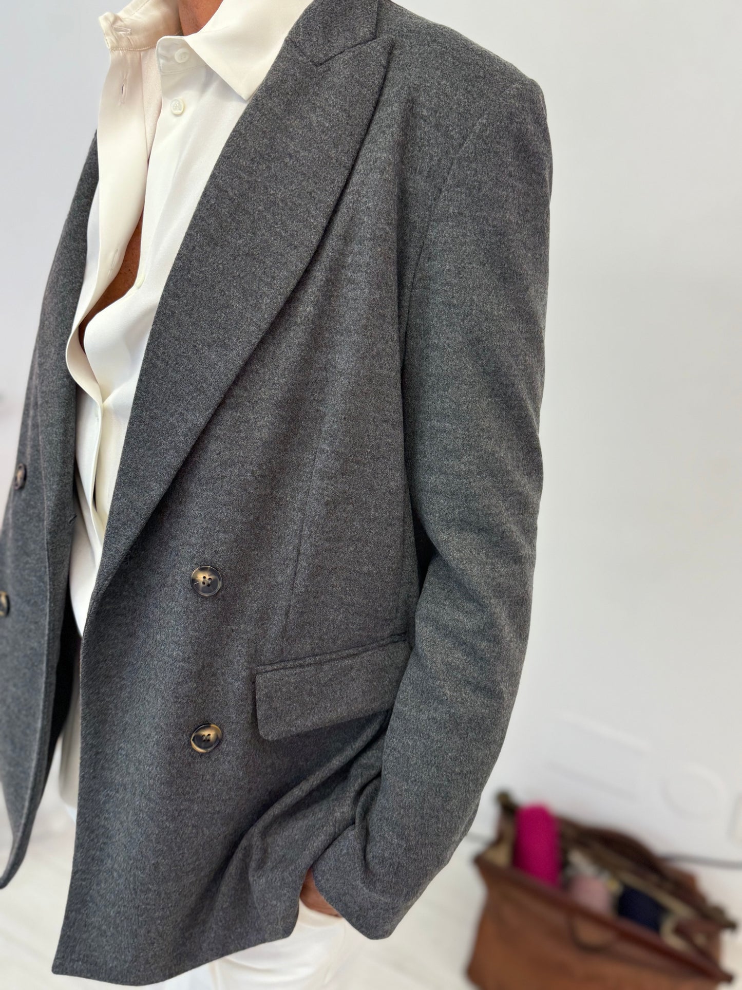 Blazer Doppio petto Flanella Stretch