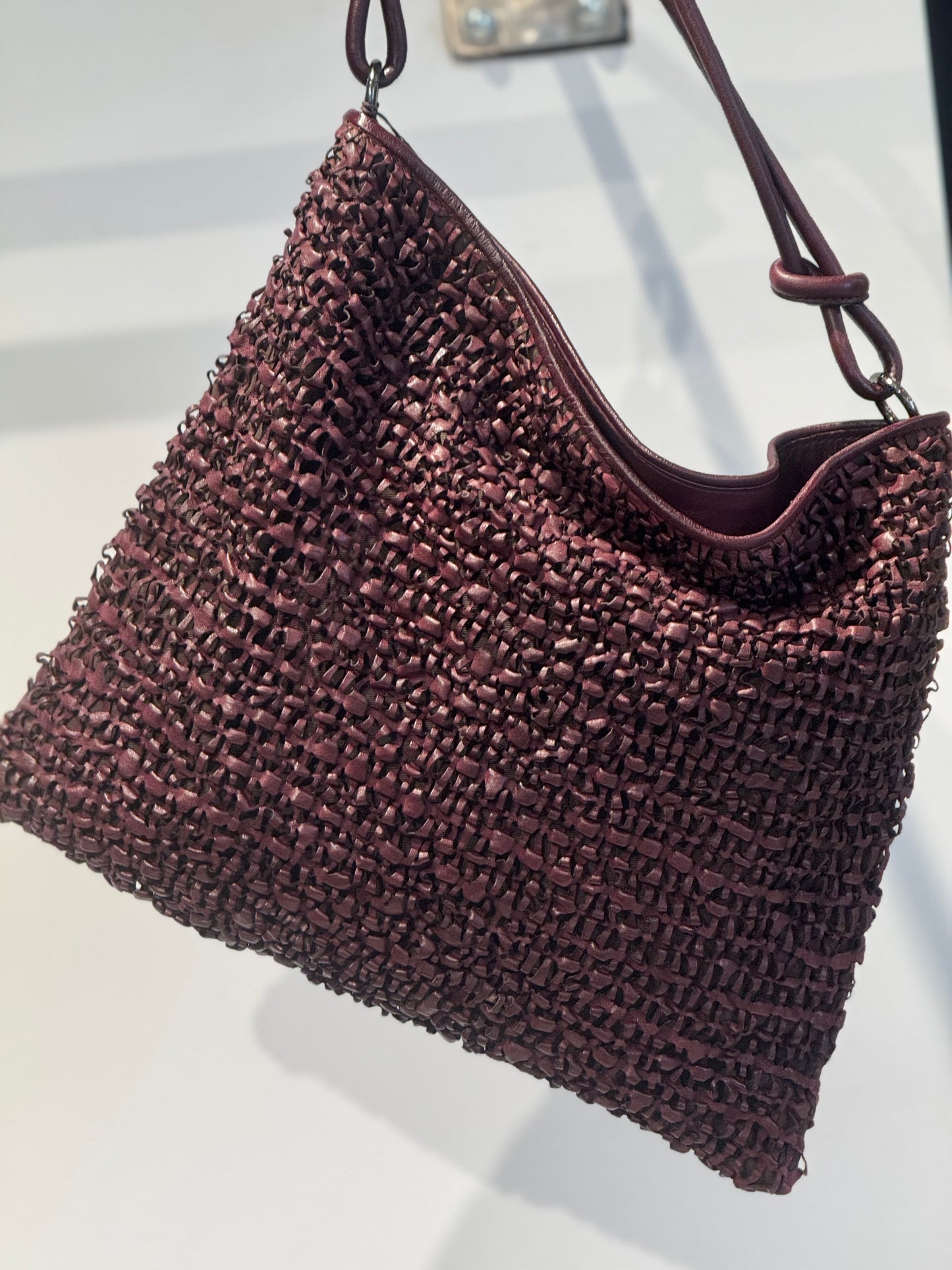Borsa a Spalla Riccio Bordeaux
