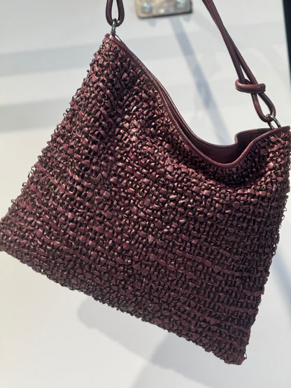 Borsa a Spalla Riccio Bordeaux
