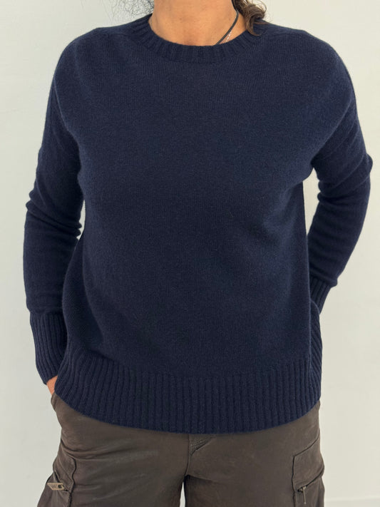 Maglia Girocollo Cashmere Spalla Scesa