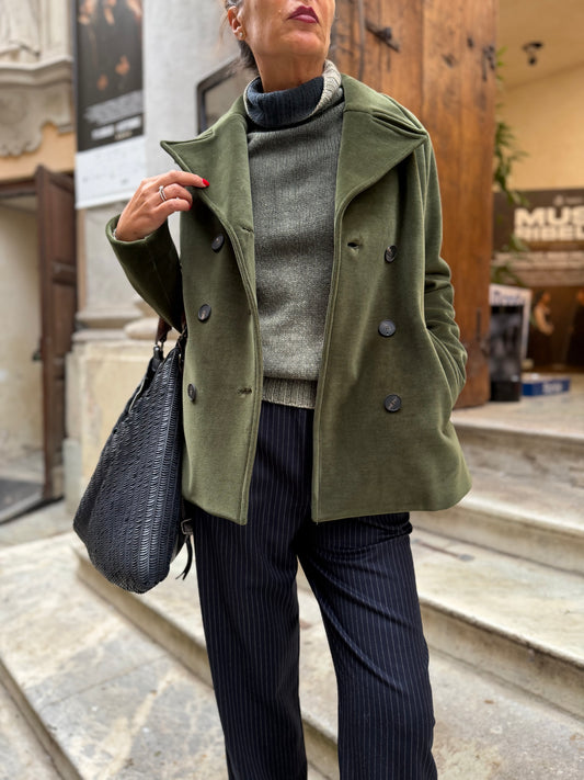 Peacoat Velluto Forest Green