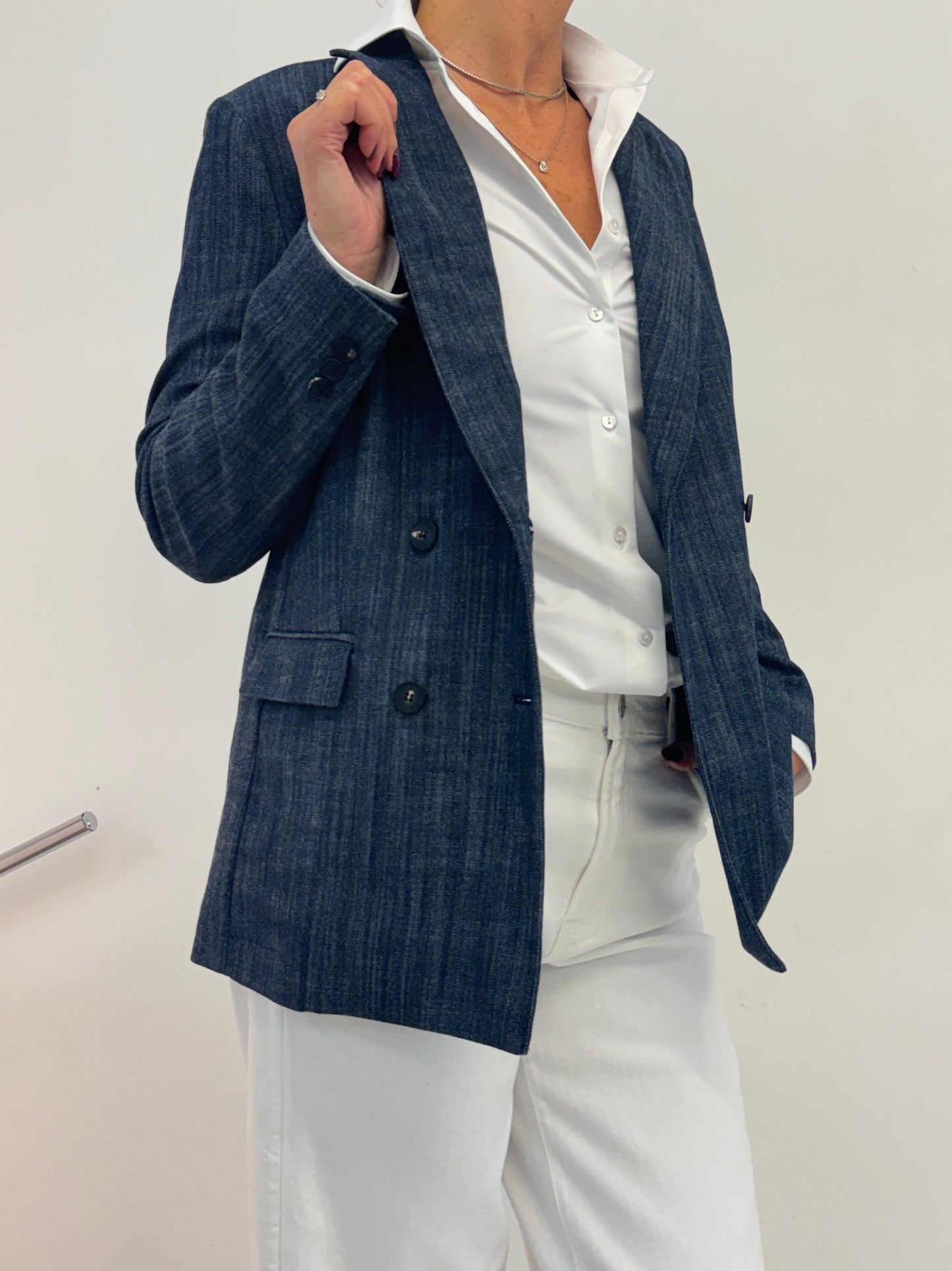 Blazer Doppiopetto Denim