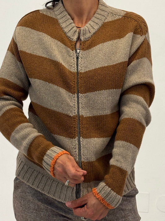 Cardigan Cashmere  Righe