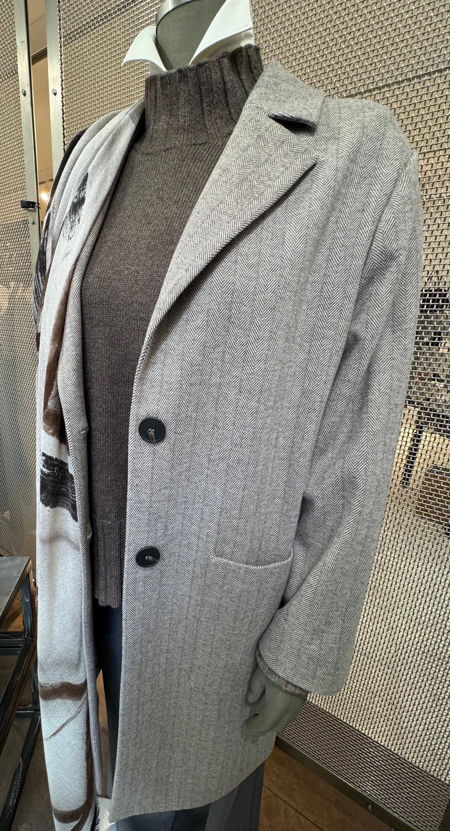 Cappotto Monopetto Spinato