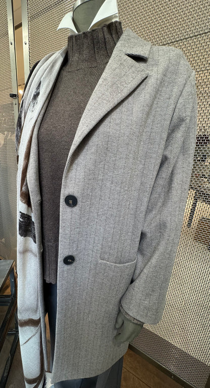 Cappotto Monopetto Spinato