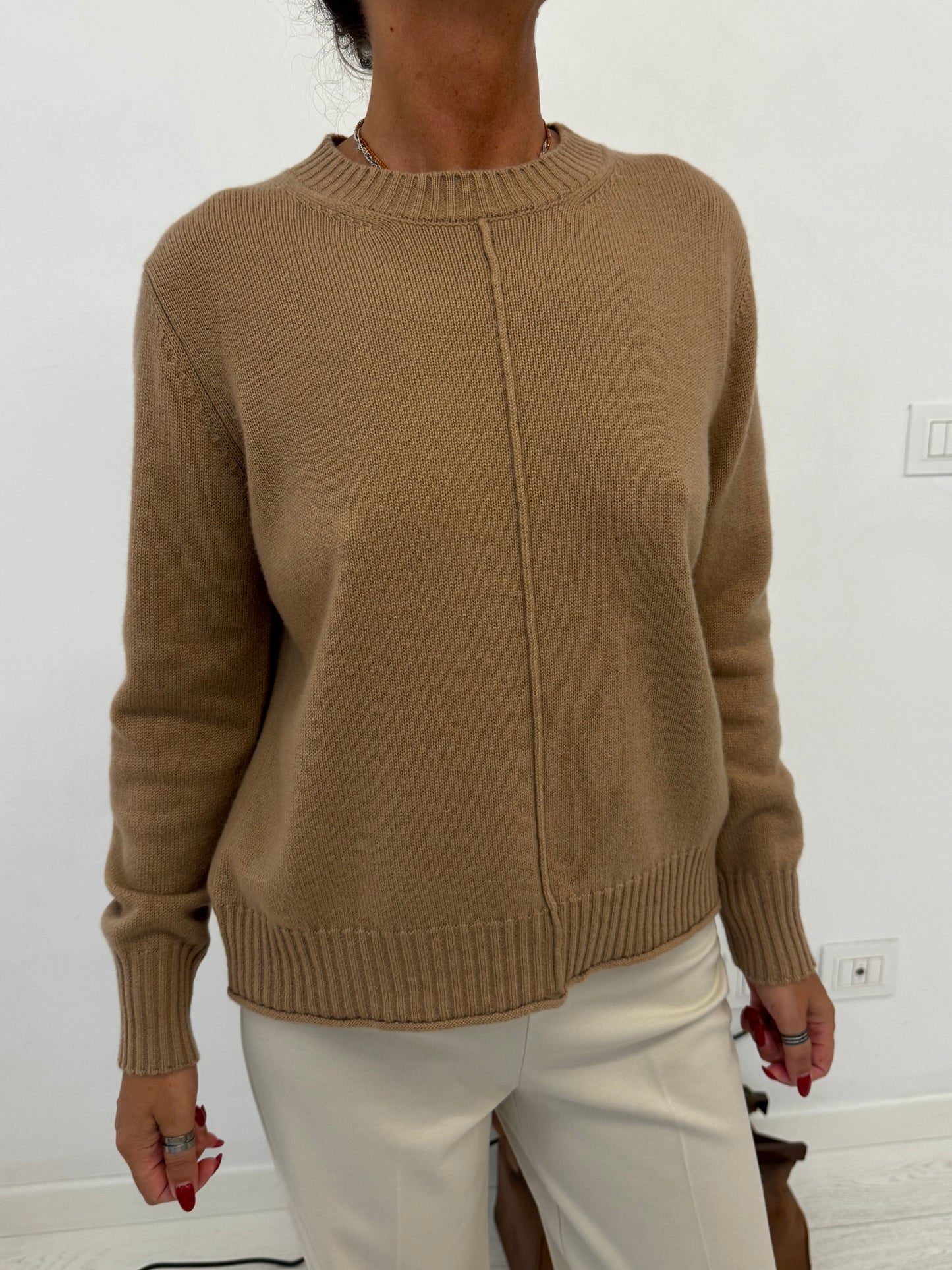 Maglia Cashmere Camel