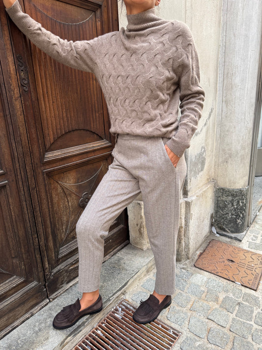 Lupetto Cashmere Trecce