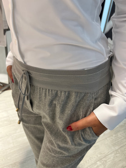 Pantalone Jogger in Flanella