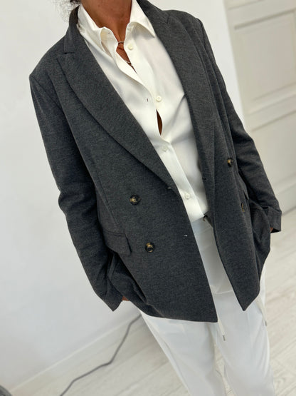 Blazer Doppio petto Flanella Stretch