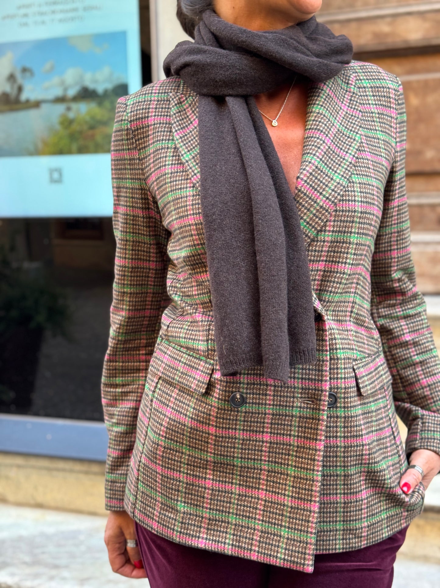 Blazer Doppiopetto Check