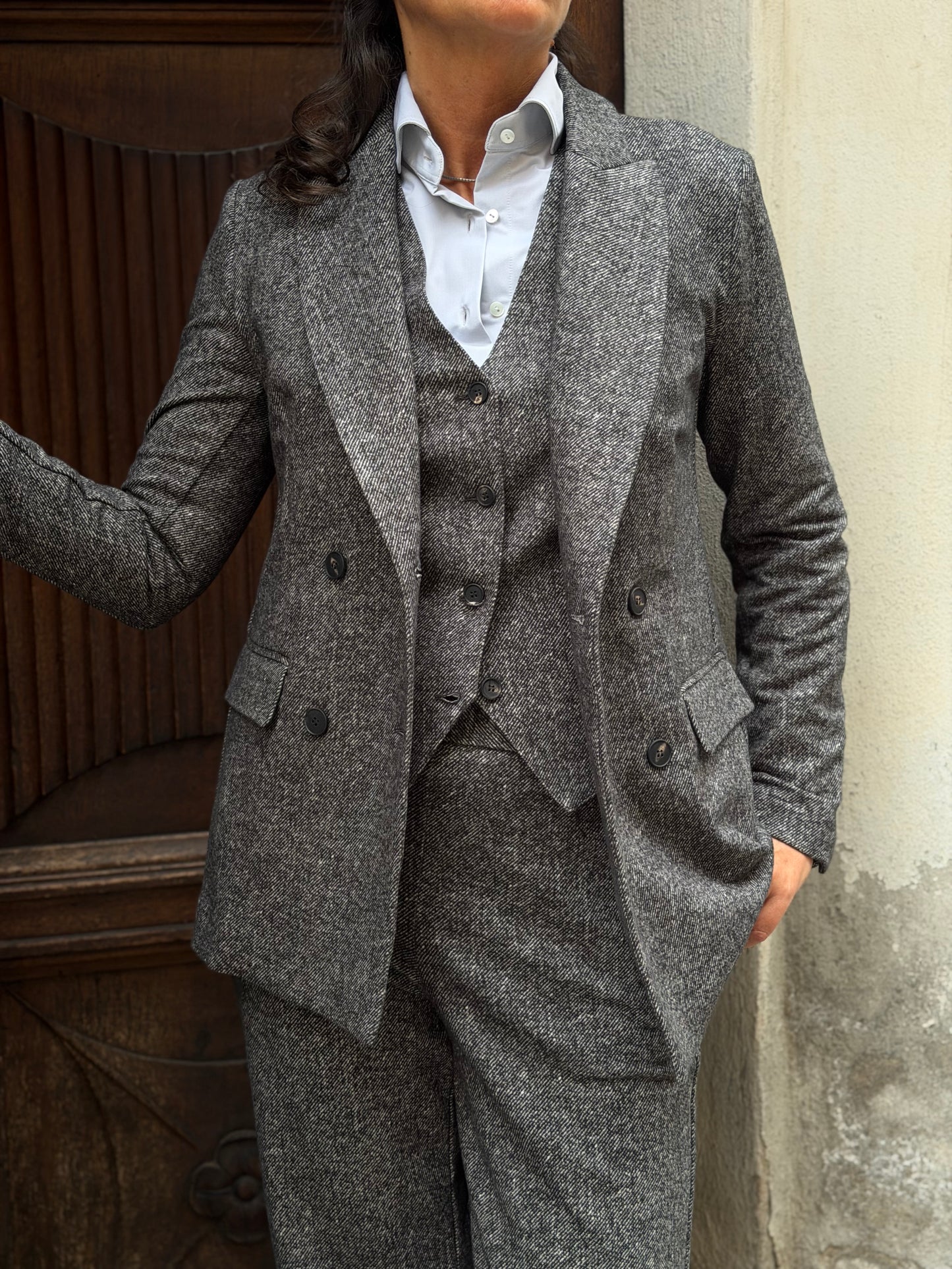 Blazer doppiopetto sale e pepe
