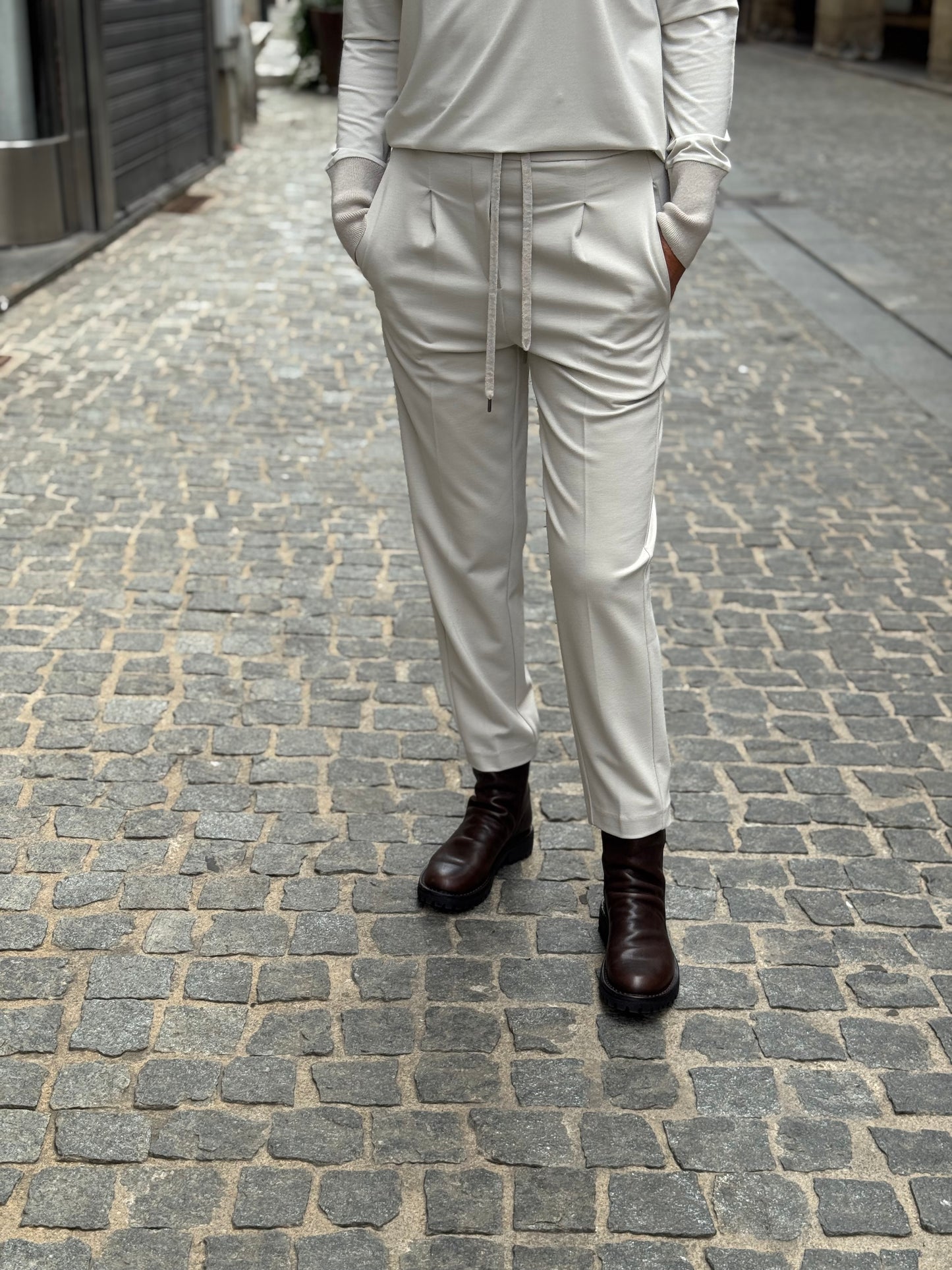 Pantalone Con Coulisse Punto Milano