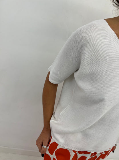 Maglia Cotone Scollo V