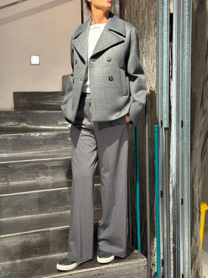 Peacoat Cropped Tartan