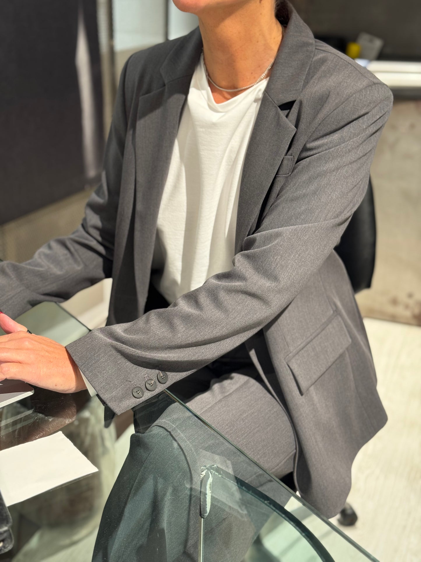 Blazer Monopetto Gabardina