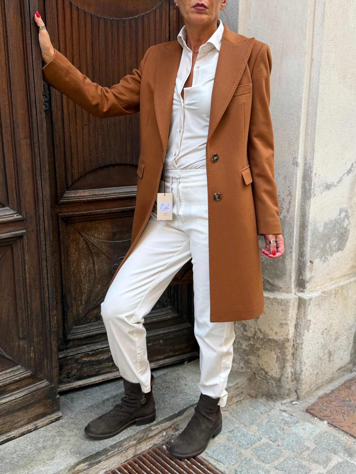 Cappotto Velour Slim Fit