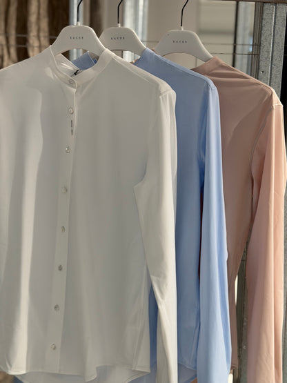 Camicia No Stiro Collo Coreana