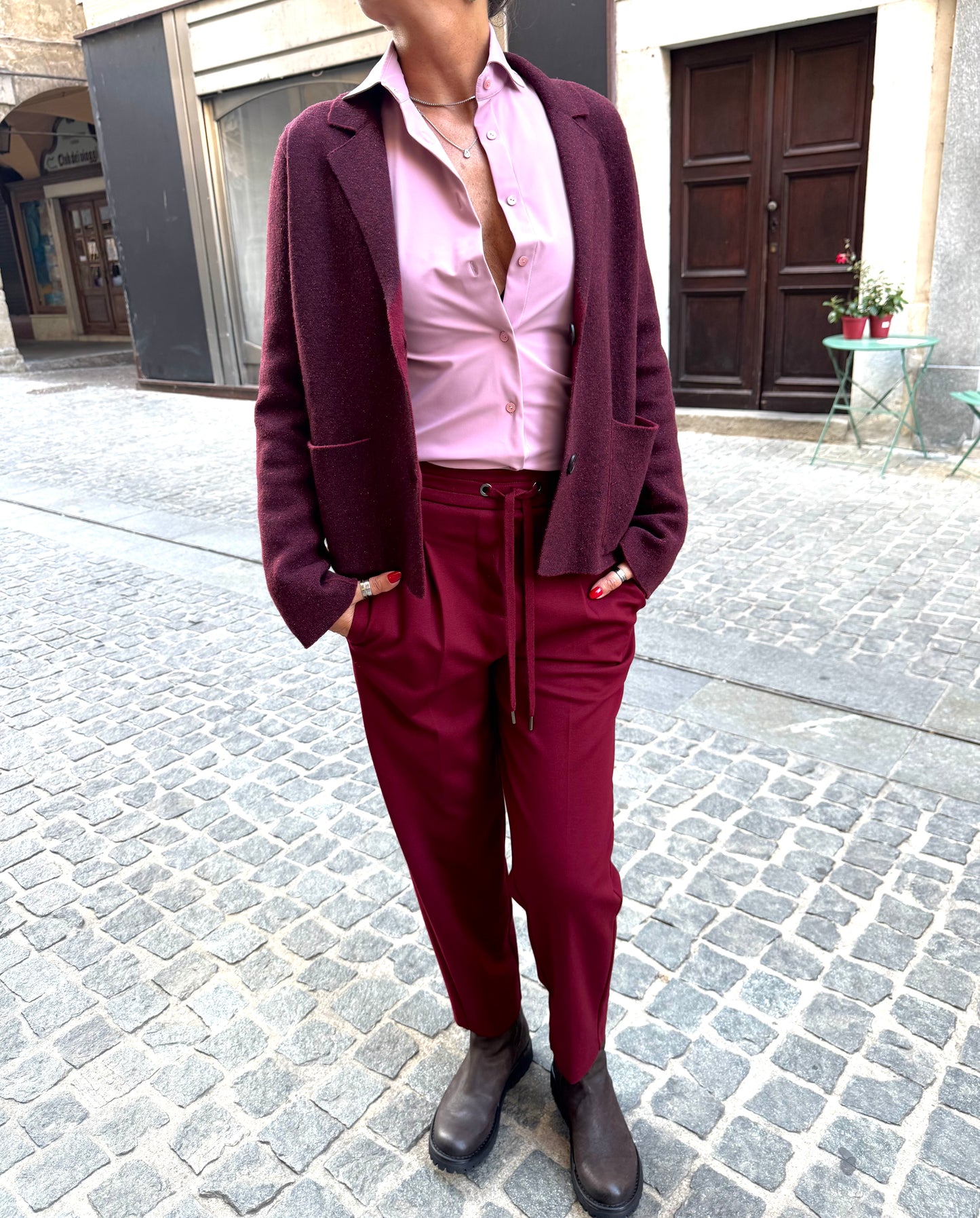 Giacca Tweed Double-face