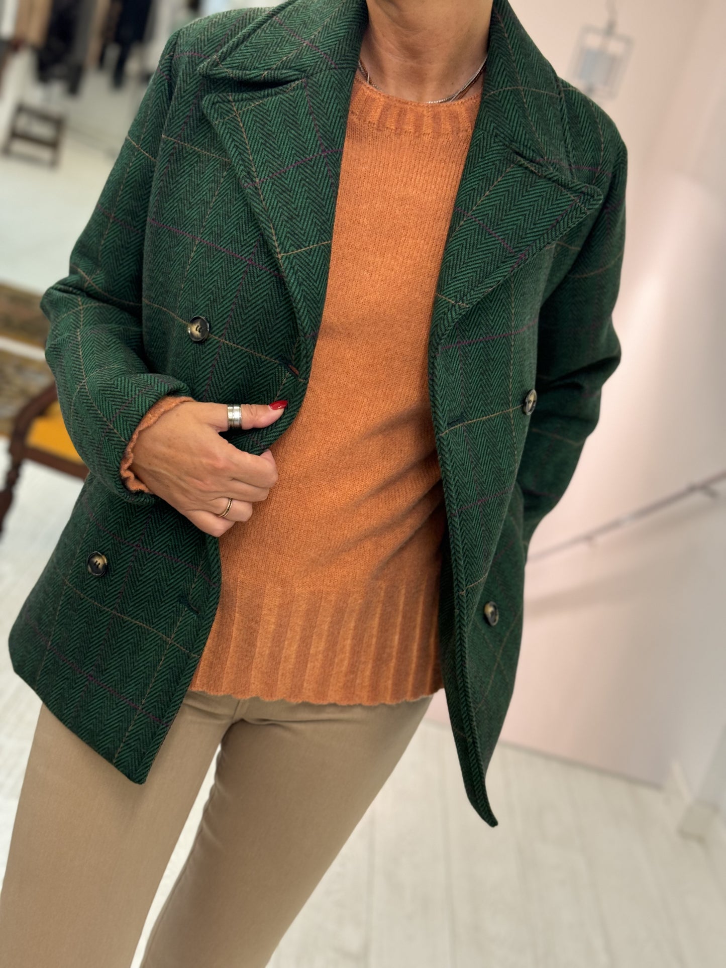 Peacoat Tartan Green